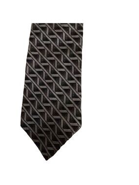 Villa Bugatti Black and White Men's tie Xlong